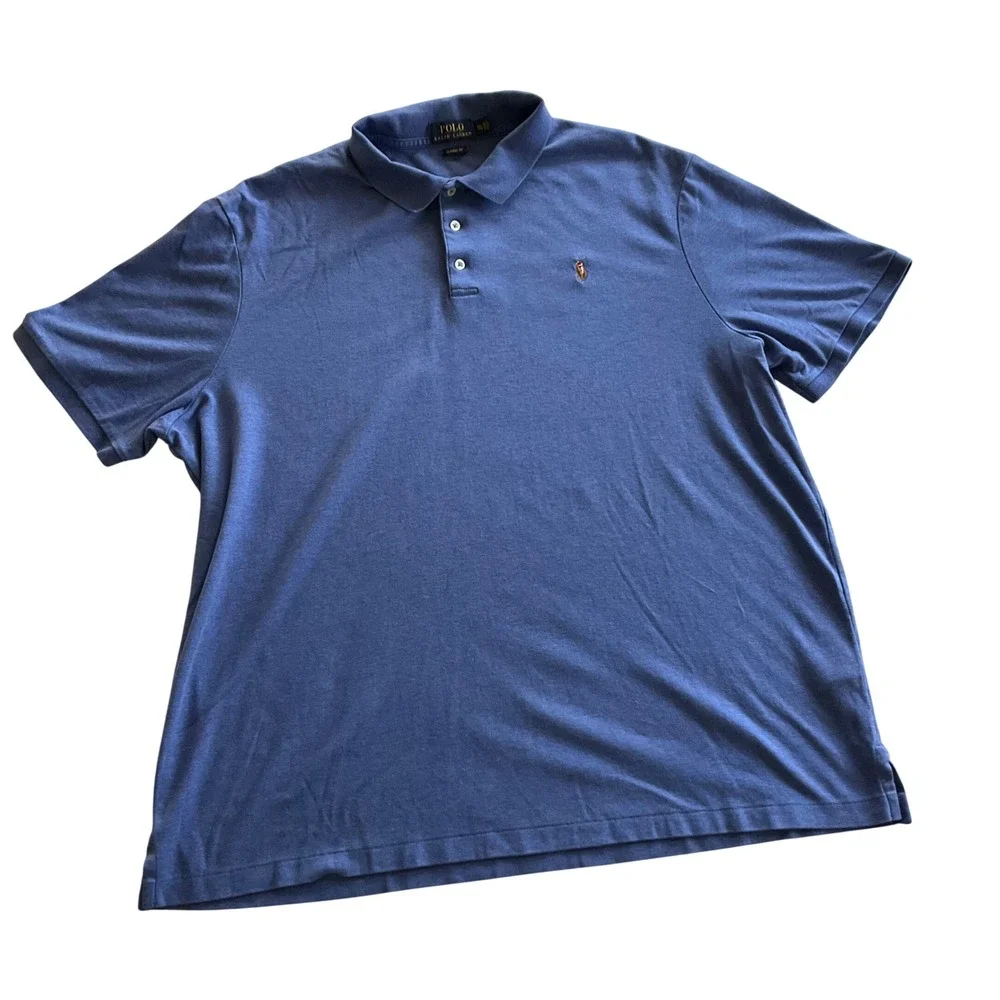 Polo Ralph Lauren Polo Shirt Mens XXL Blue Short Sleeve Classic Fit Cotton